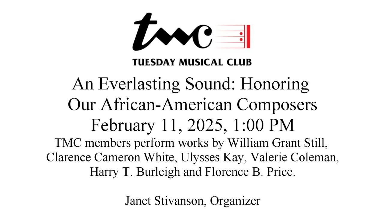 An Everlasting Sound: Honoring Our African-American Composers