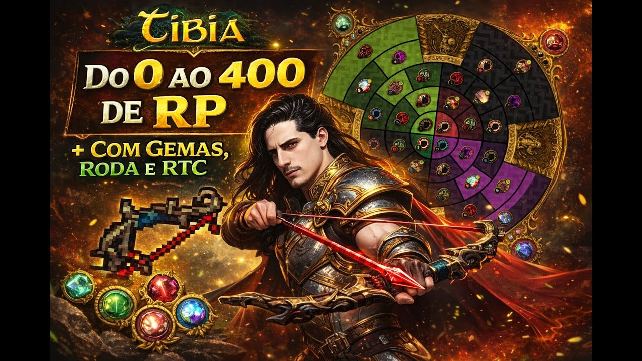 GUIA RP 0 ao 400! RODA, GEMA e RTC. EP 1 RUBINOT/TIBIA