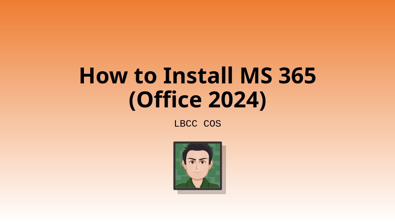 How to Install MS 365 (Office 2024)