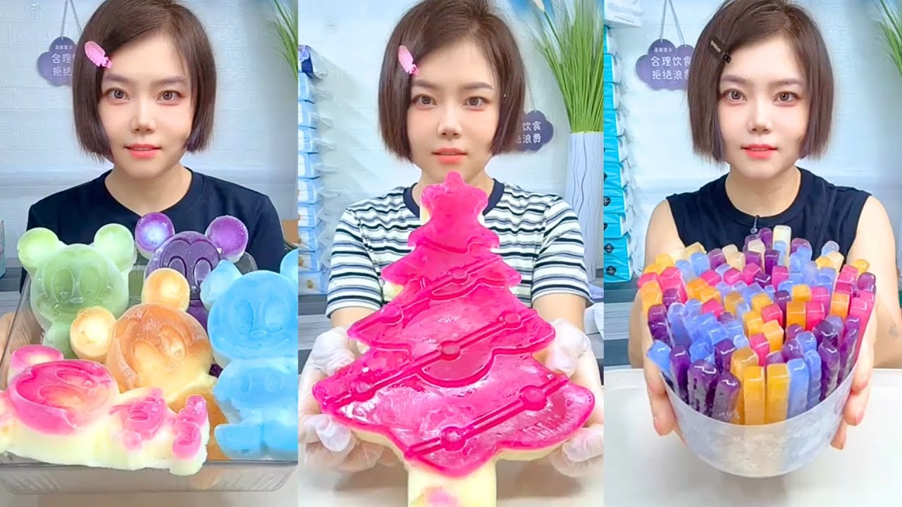 Homemade Traditional Chinese Ice Eating Show #24