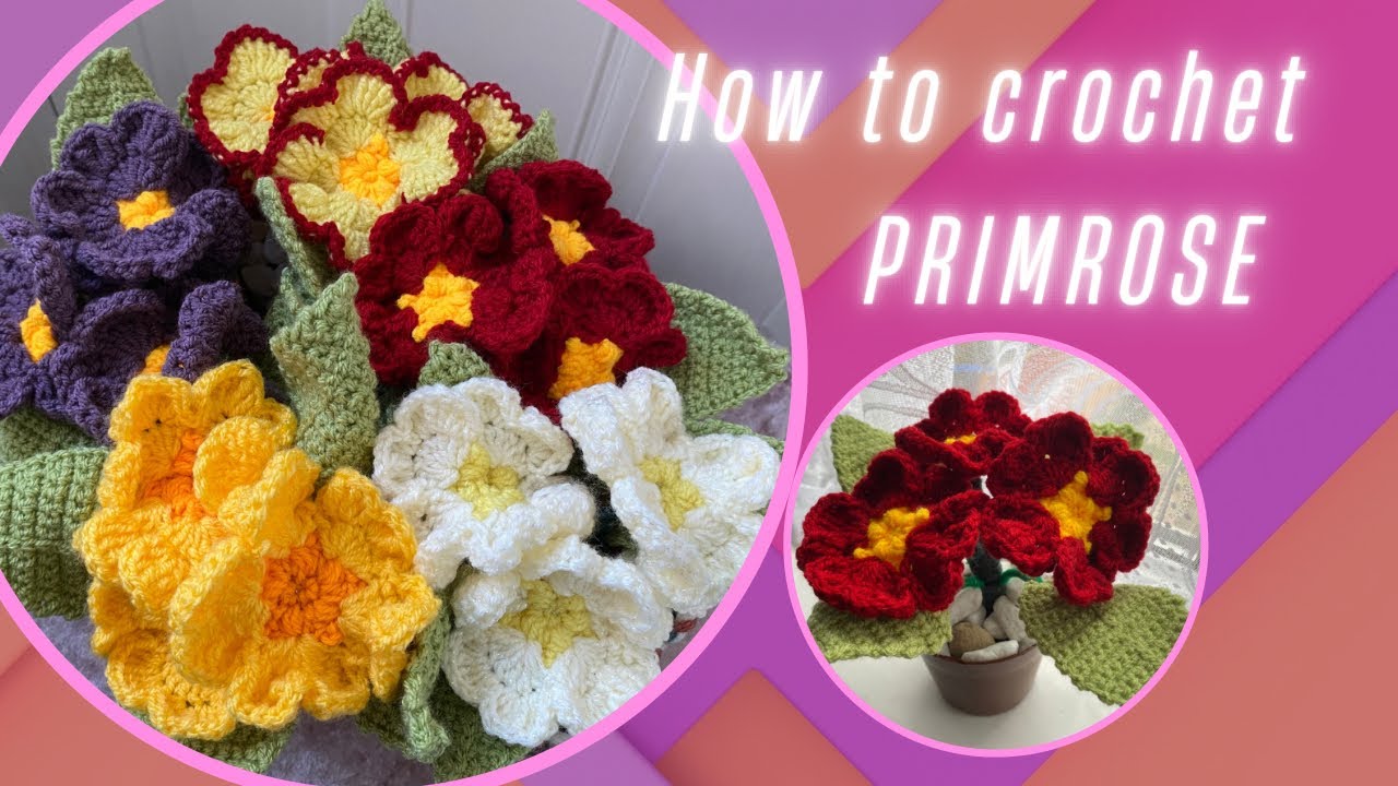 How to crochet primrose | crochet primrose #lovecrochet #crochettutorial #crochetforbeginners