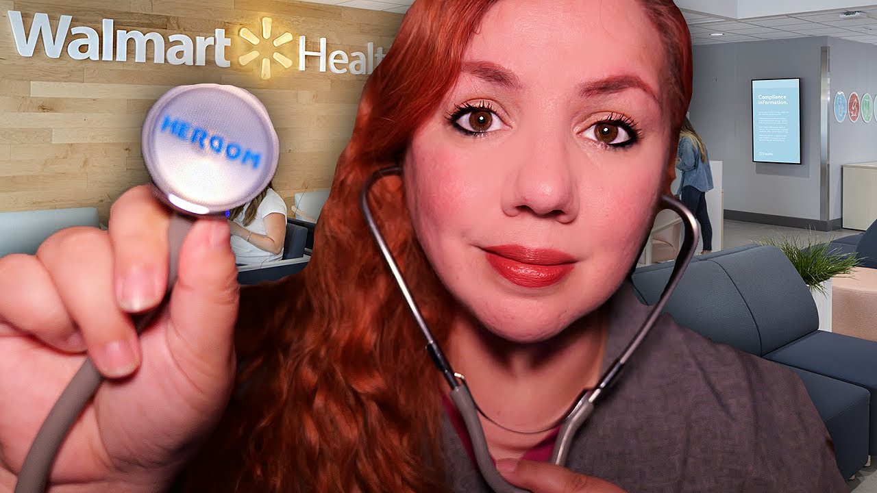 ASMR WALMART Walk In CLINIC: Doctor Exam Roleplay / Keyboard Typing