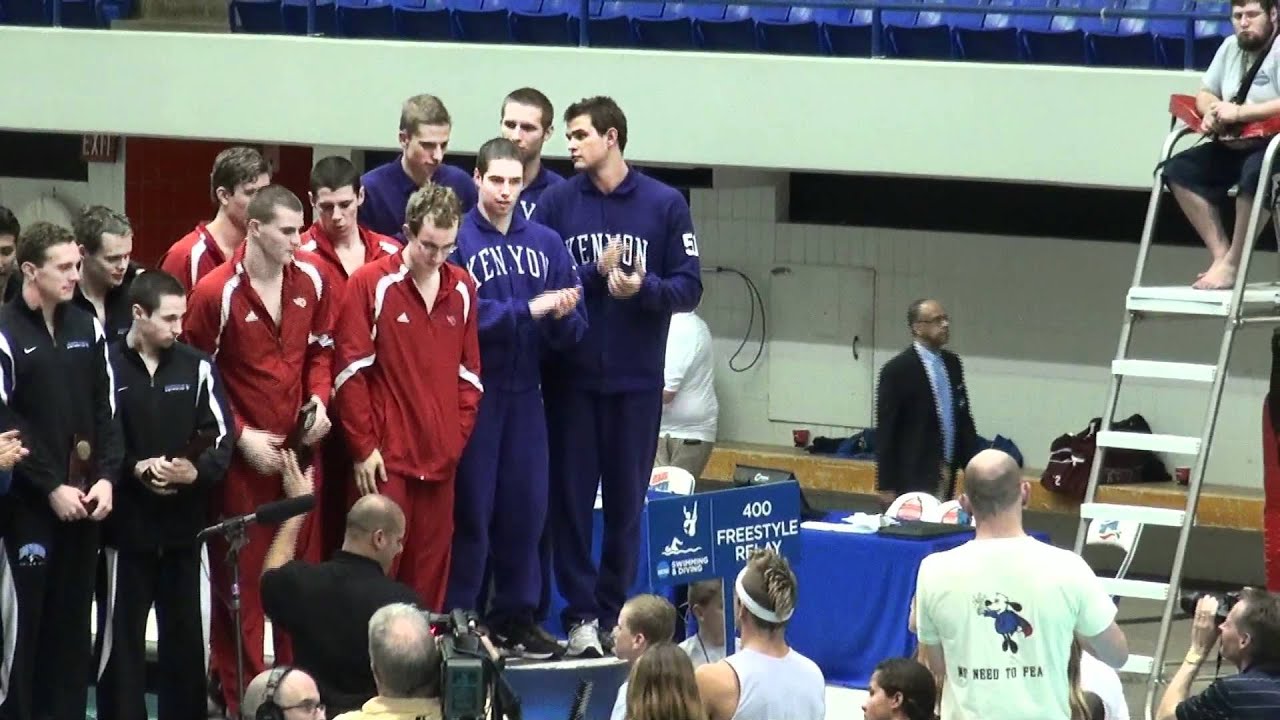 400 Free Relay Award NCAA D3 2012.mov