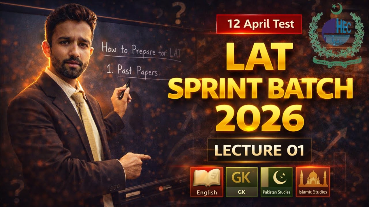 LAT Sprint Batch 2026 | Lecture 01 – Complete Solved Past Paper | Law Admission Test Preparation