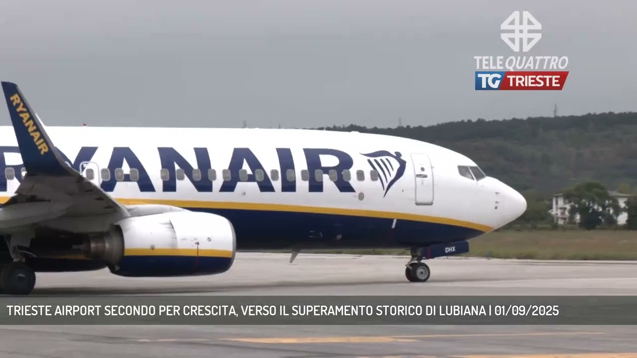 TRIESTE AIRPORT SECONDO PER CRESCITA, VERSO IL SUPERAMENTO STORICO DI LUBIANA | 01/09/2025