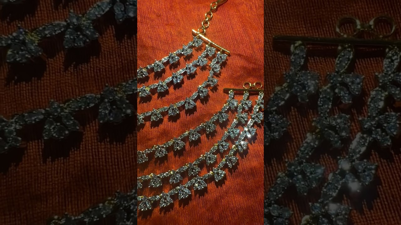 1699/- free shipping diamond replica ear chains