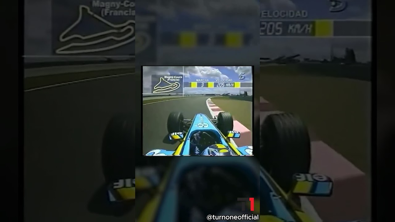 Fernando Alonso in 2004 at Magny-Cours