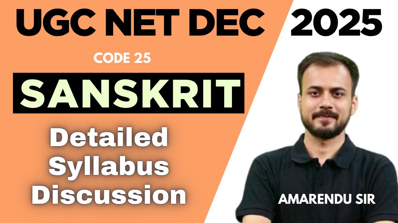 UGC NET Sanskrit Paper 2 Syllabus Explained!