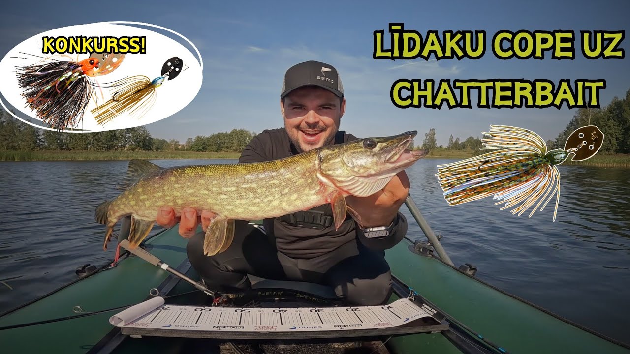 Līdaku cope uz supermānekļiem (Chatterbait)! Konkurss ar iespēju laimēt mānekļus! Jauna soma!