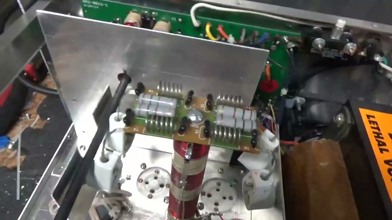 Ameritron Al-811H Repair, Modifications, New Plate Choke, Parasitic Straps and  572b Tubes