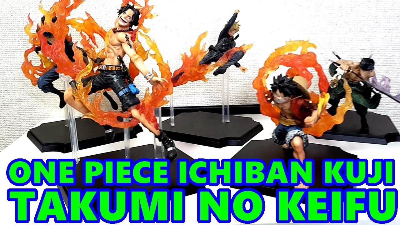 LUFFY ACE SABO ZORO SANJI Figure One Piece Ichiban Kuji BANDAI Unboxing