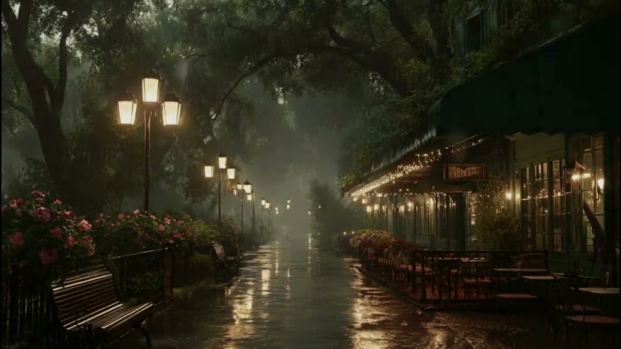 🌧️ Midnight Rain at the Garden: Relaxing Piano Music for Mindfulness
