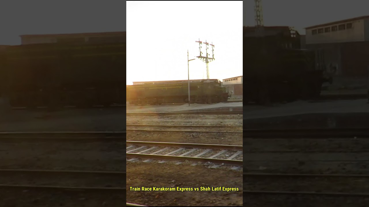 Train Race Karakoram Express vs Shah Latif #entertainmentworldz #railway #paktrain #paktrains