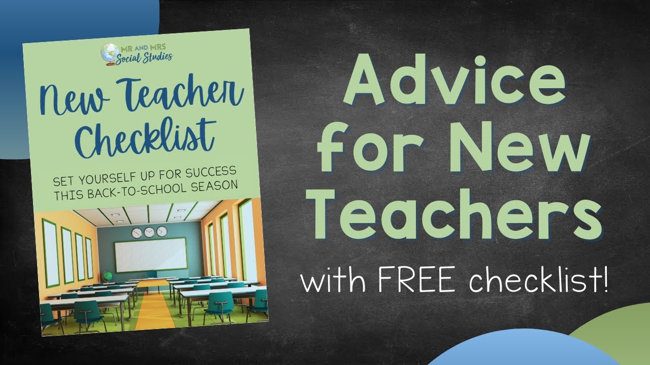 New Teacher Checklist for Back to School 2021-2022