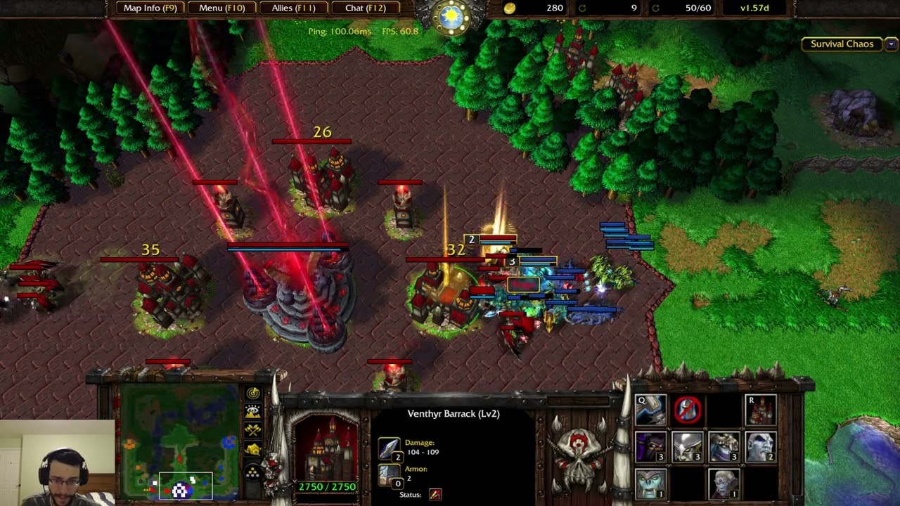Warcraft 3 Reforged: Survival Chaos! #27 - Ошибка, которая полностью завершила игру!