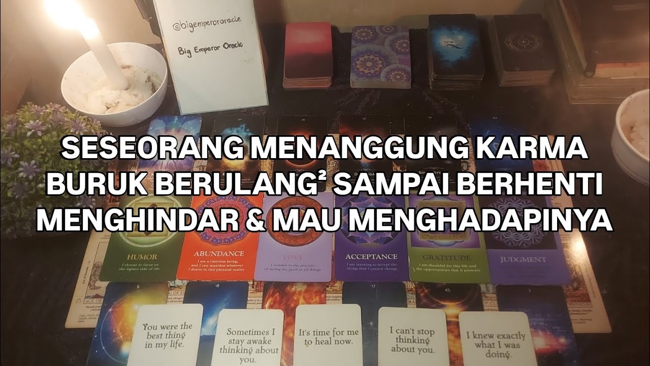 SESEORANG MENANGGUNG KARMA BURUK BERULANG² SAMPAI BERHENTI MENGHINDAR & MAU MENGHADAPINYA