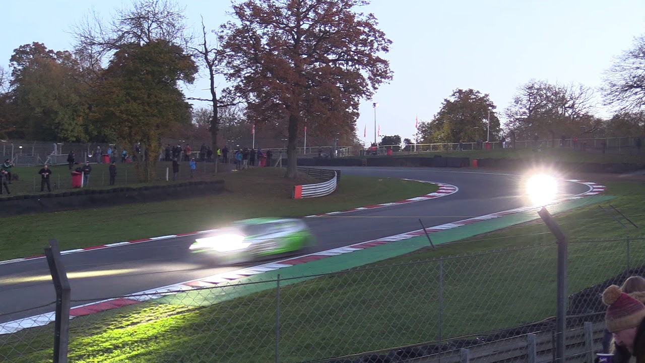 Brit Car into the night from Brands Hatch today.