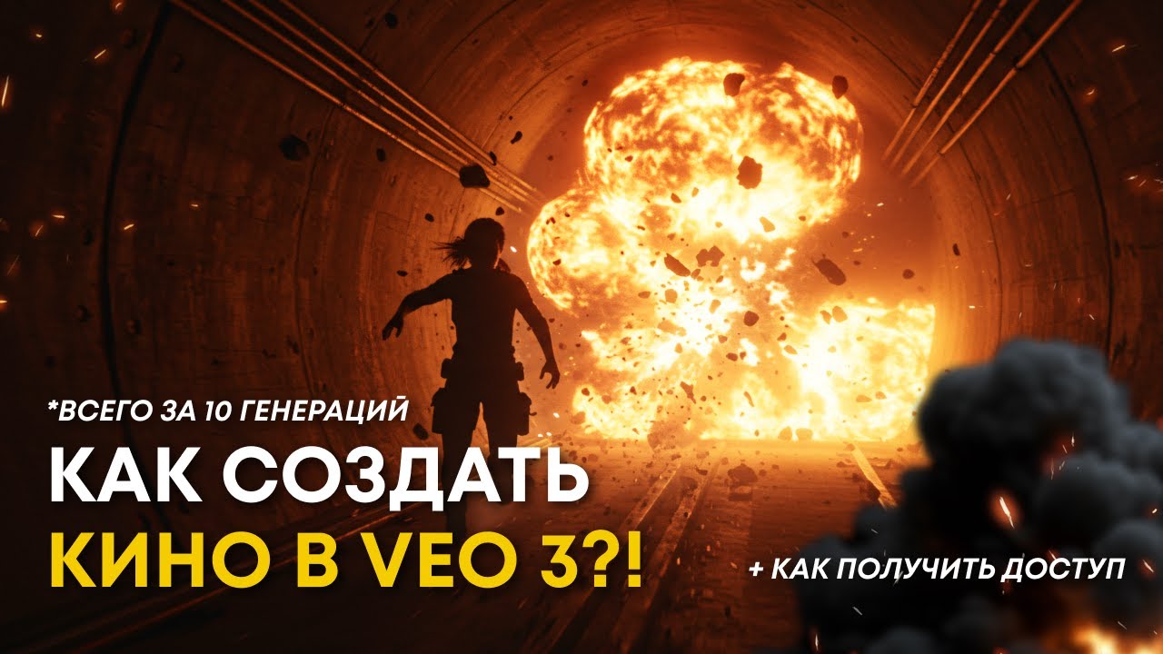 VEO 3 - как СОЗДАТЬ КИНО из 10 генераций? + как получить доступ к FLOW
