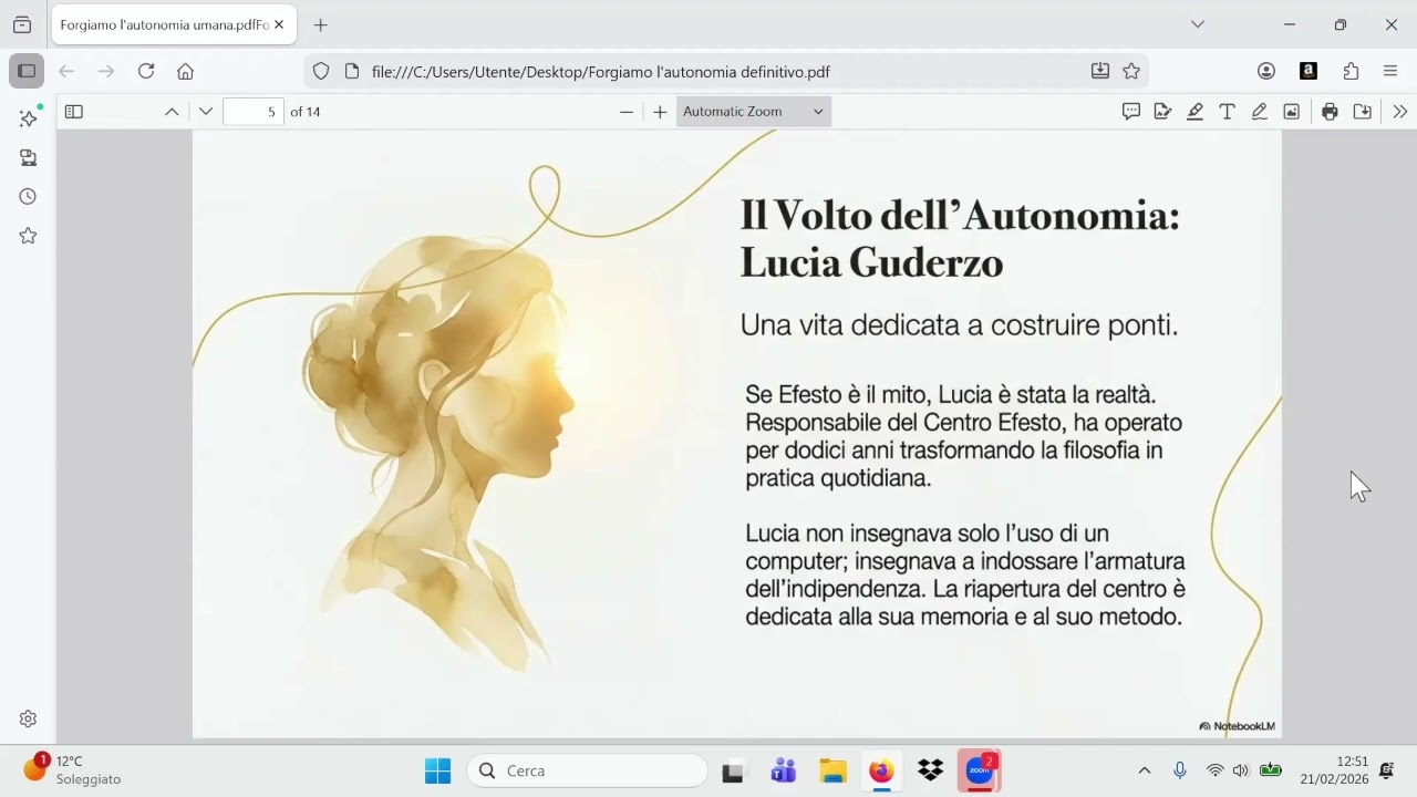 Nadia De Franceschi: Il progetto del Centro di Documentazione 