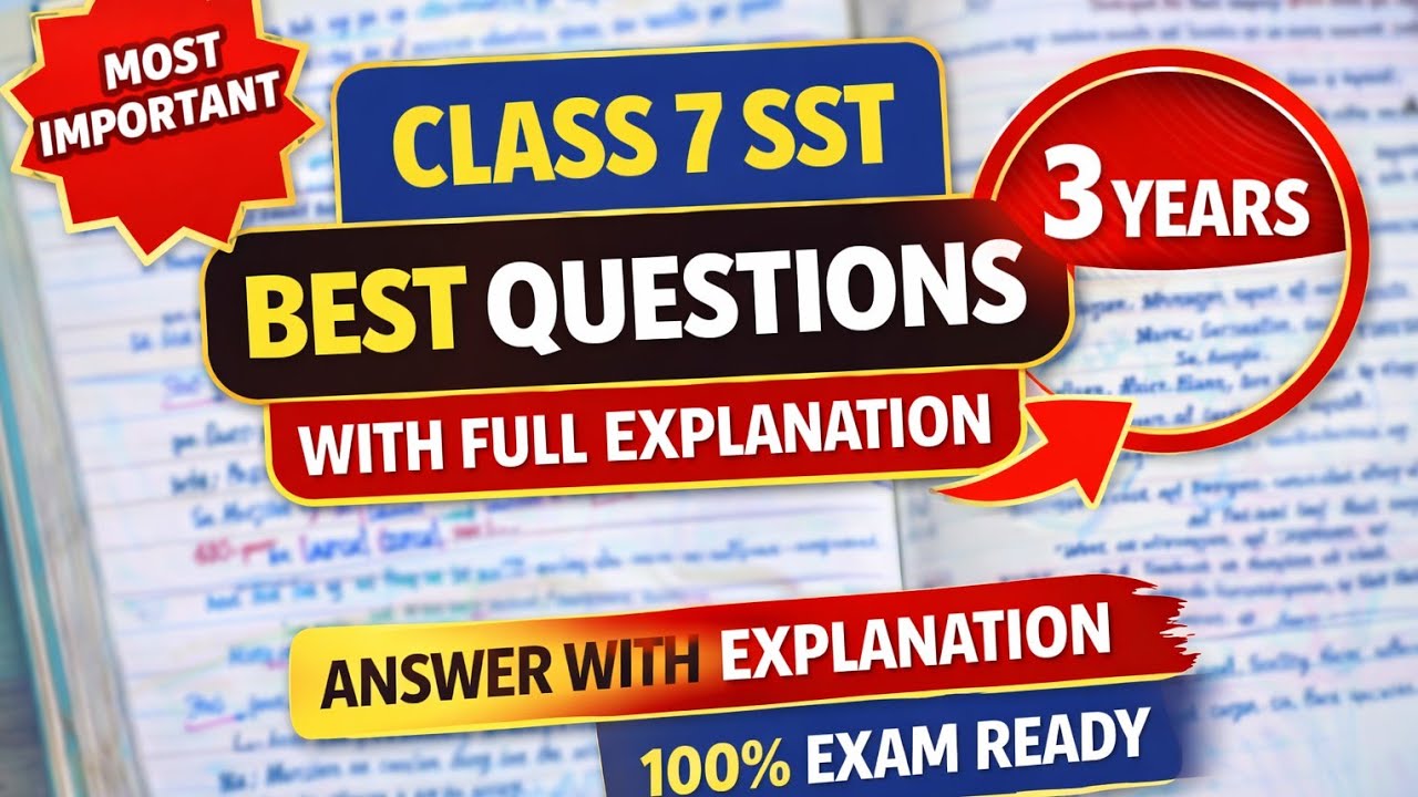 class7th| Sst| Important question|#importantquestions #mustknow #class7#sst#cbse#annualexam#examprep