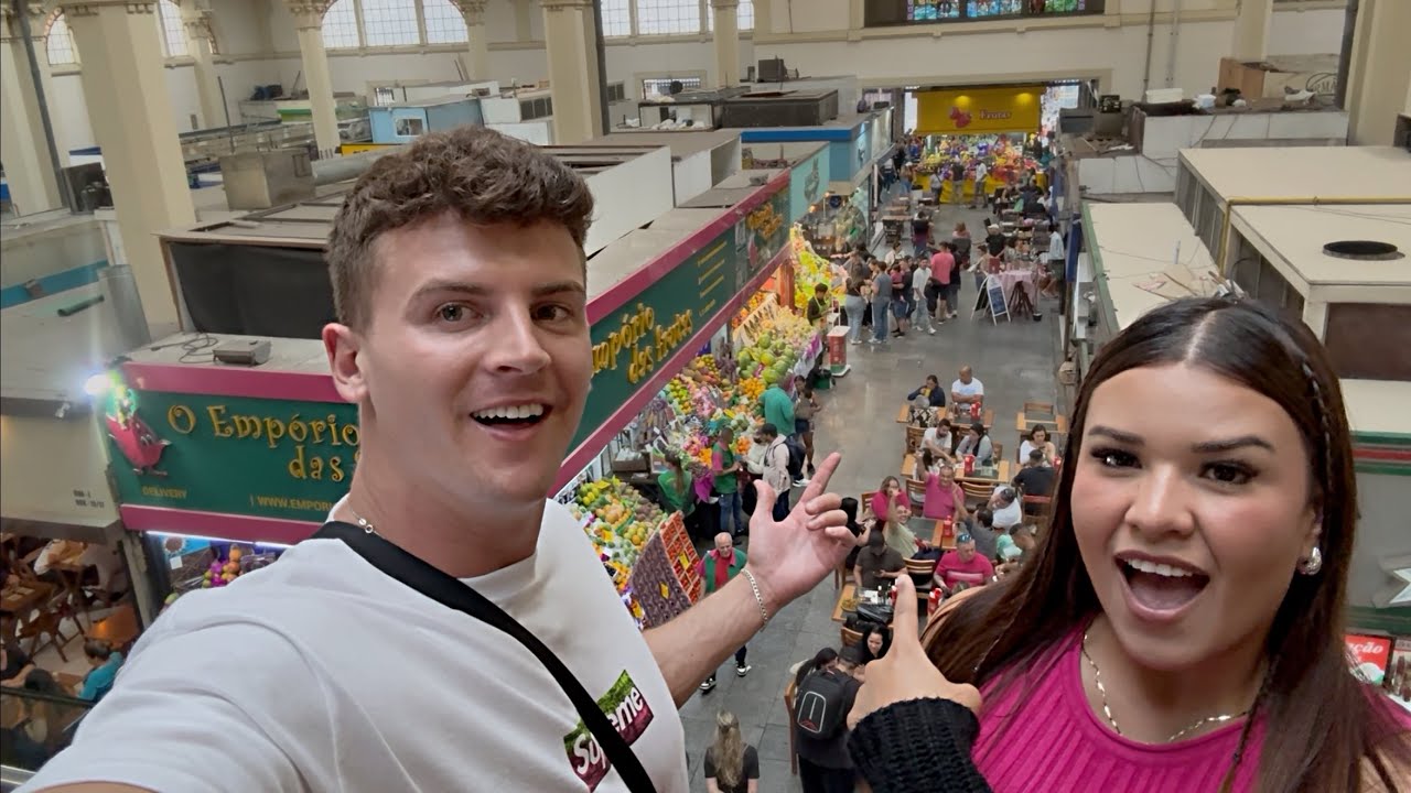 Couples Trying Brazilian STREET FOOD For The First Time !!! Mercado Municipal | São Paulo, Brazil
