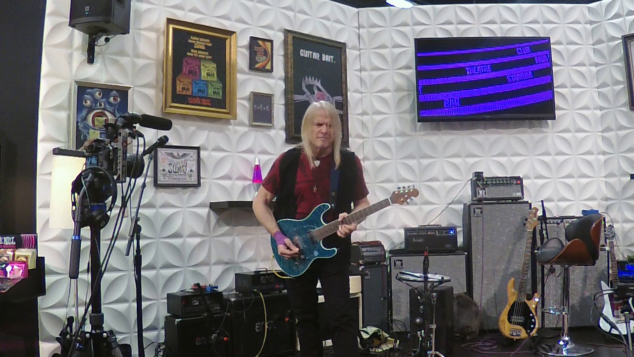 Steve Morse NAMM 2018 Ernie Ball Booth Q2N