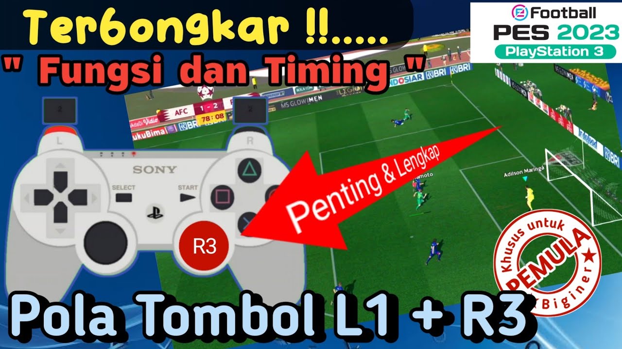 Terbongkar !! Fungsi Pola Tombol Rahasia // PES e Football 23 PS3 - PS4