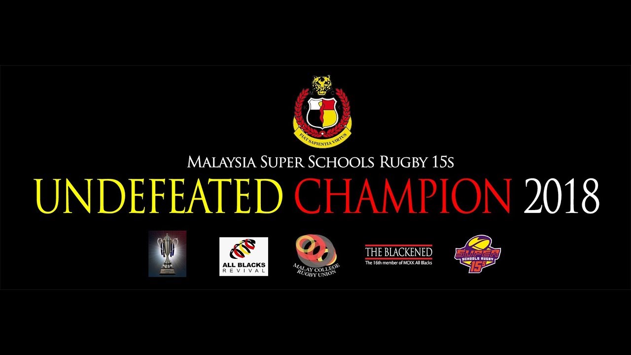 6 May 2018 - 2nd half Final MCKK (25-10) SEMASHUR Malaysia Super Schools Rugby Fifteens