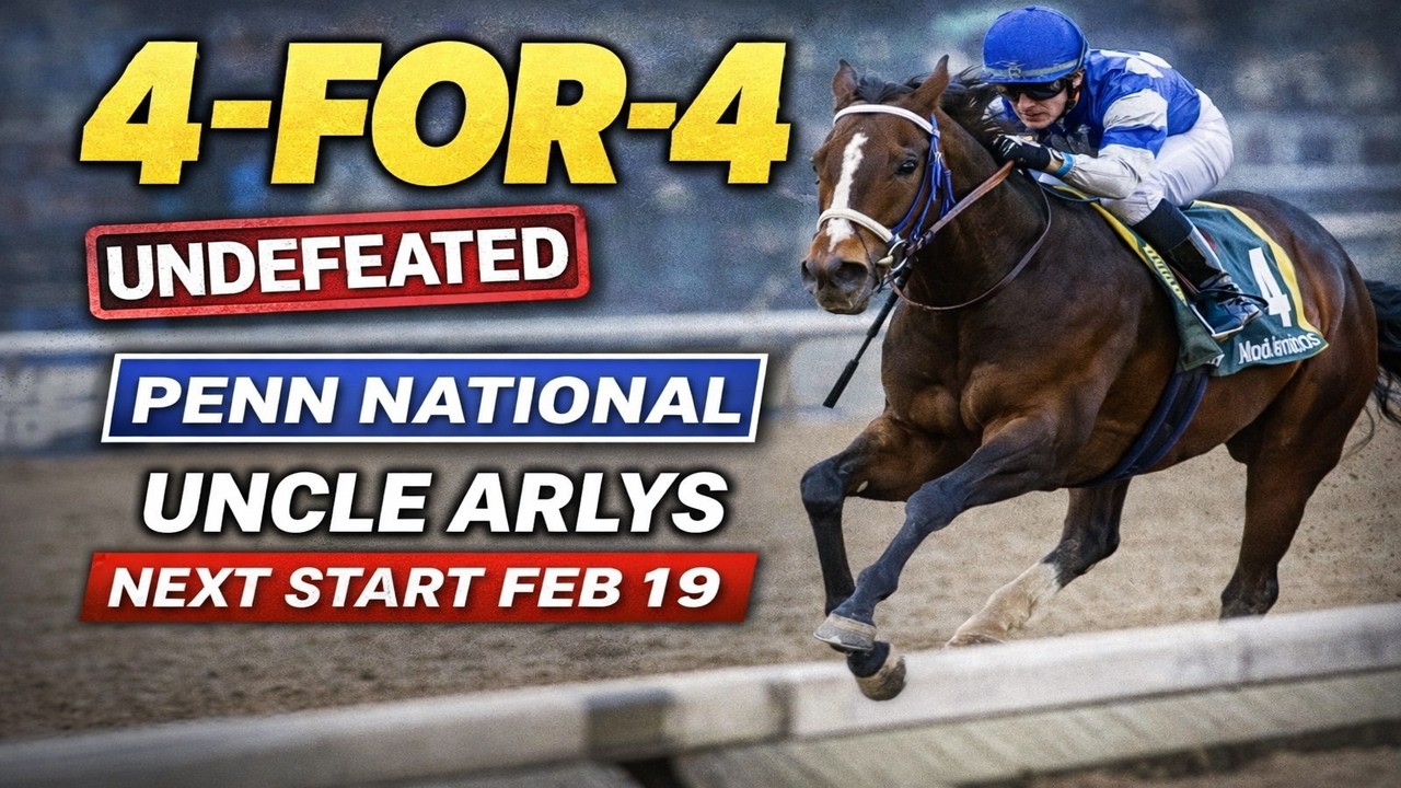 Uncle Arlys: Undefeated in 4 Starts | Full Race Replays | Penn National @Horse Races