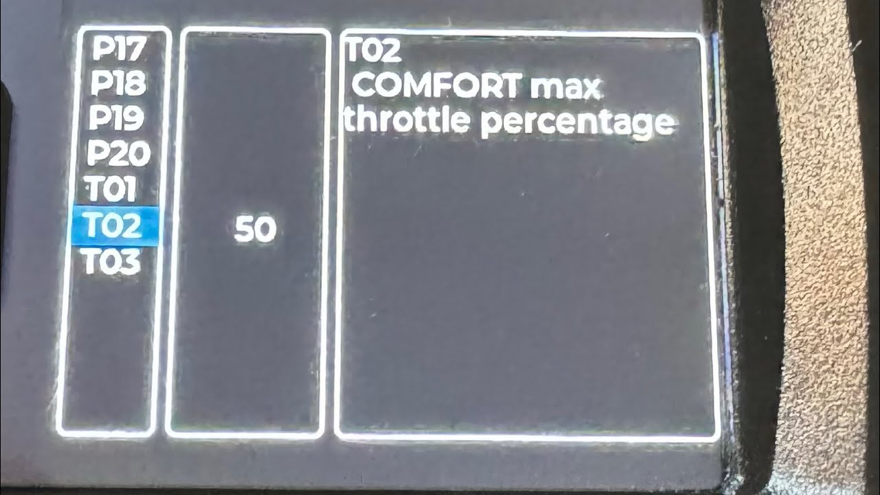 DS20 setup & P settings