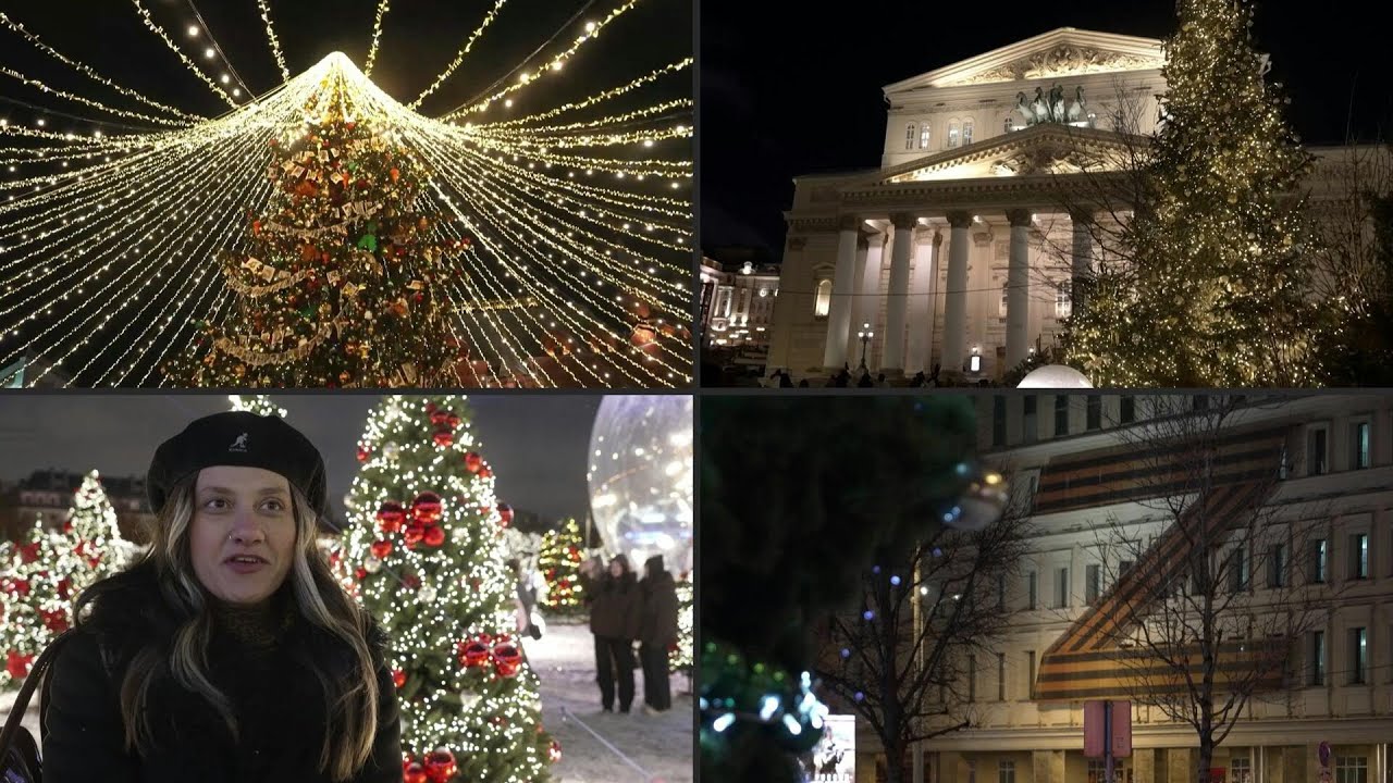 Com a aproximação do Natal e Ano Novo, Moscou brilha apesar das sanções | AFP