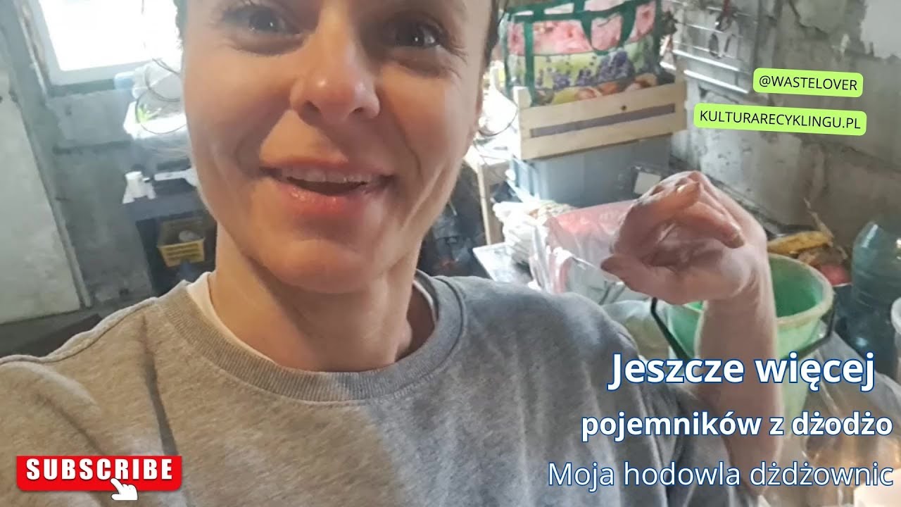 Hodowla dżdżownic się powiększa. Kolejne kuwety.