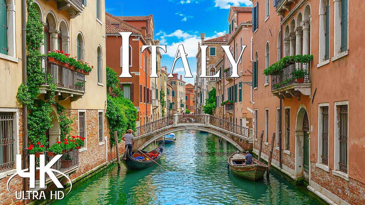 🌸 Italy 4K 🌸 | Timeless Cities, Coastal Beauty & Romantic Mediterranean Ambience