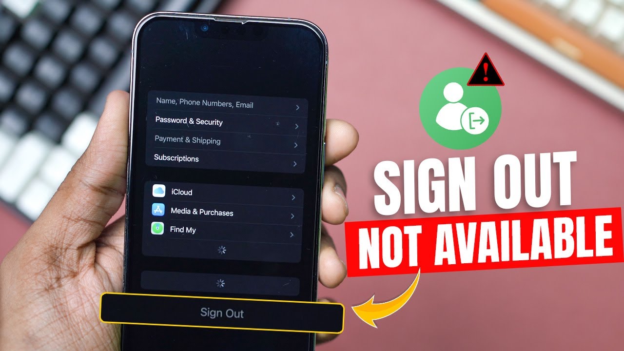 How to Fix iCloud Sign Out Not Available on iPhone | Apple ID Sign Out Grayed Out Issue