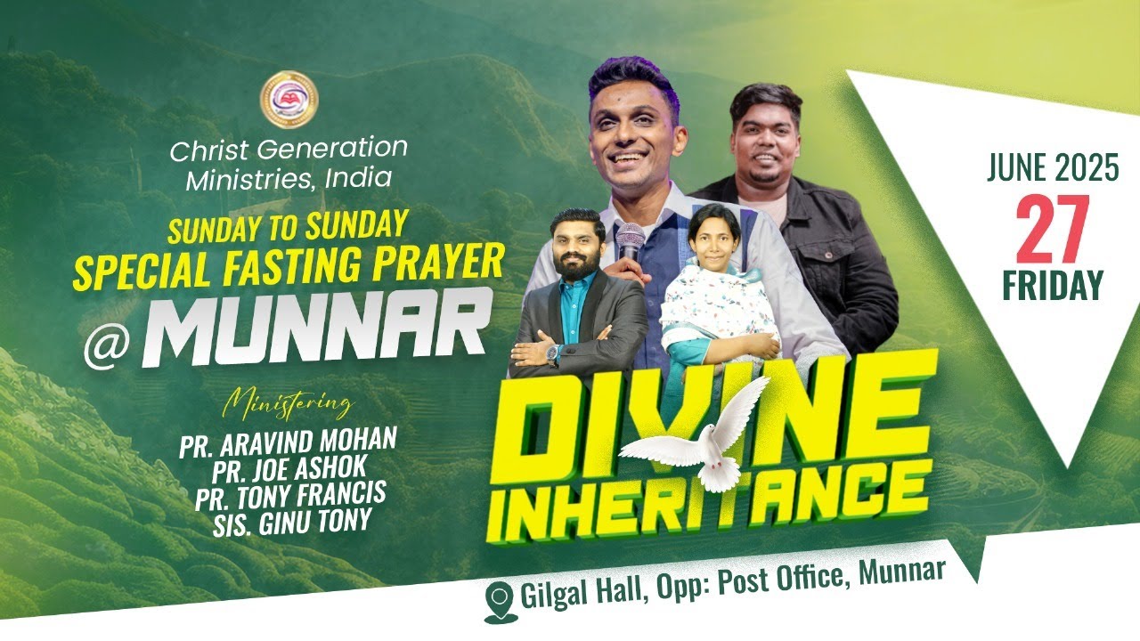 #live Divine Inheritance I 27.06.2025 I Pr. Aravind Mohan I Br. Joe Ashok I CGM
