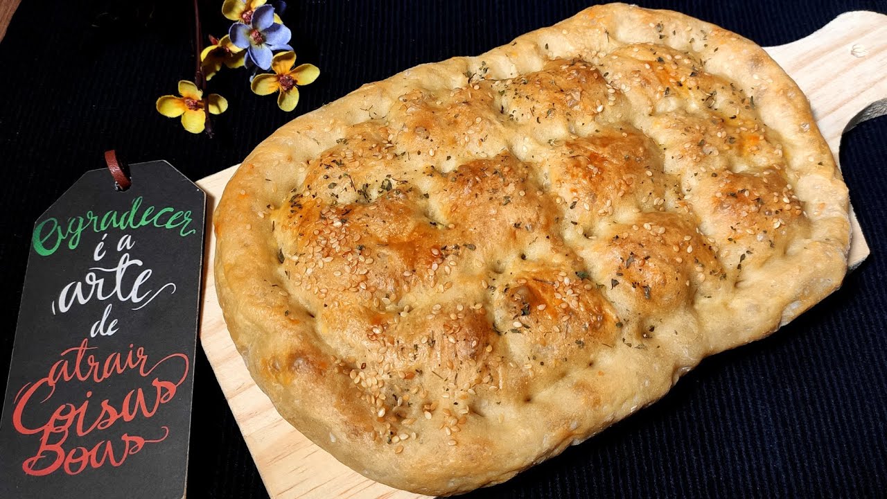 Pão Turco, sem sovar, sem batedeira, muito prático e uma delícia !!!