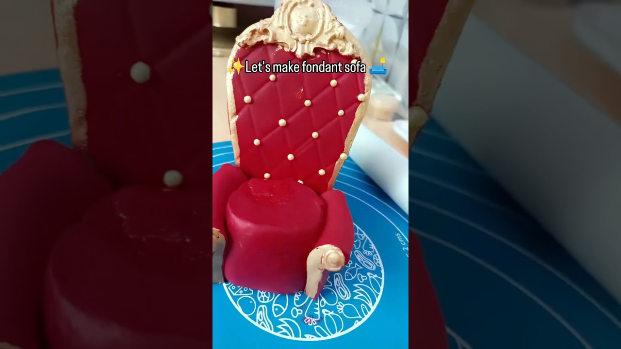 easy way to make fondant sofa..