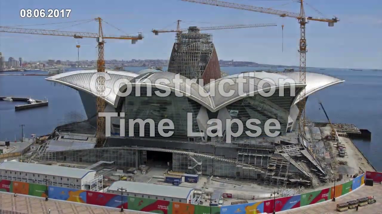Construction Time Lapse Deniz Mall, Dəniz Mall, AVM, Deniz Mall ticaret merkezi, Baku Time-lapse