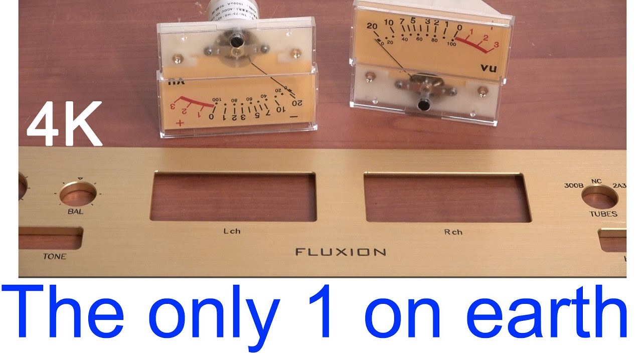 customized preamp design ; balanced input, VU meters, 2A3 / 300B, monitor output & more, FLUXION