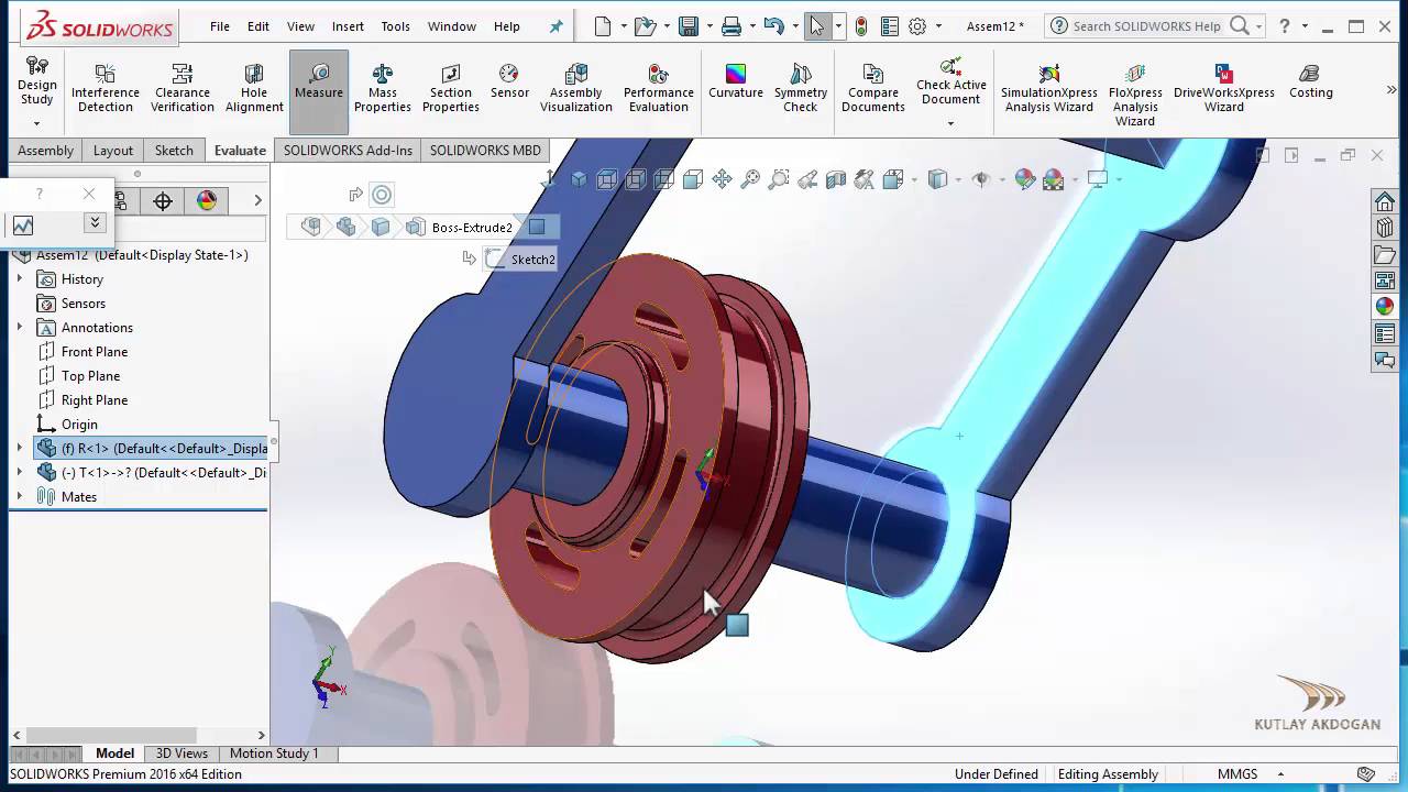 Solidworks Assembly Advanced Mates_Solidworks Gelişmiş Montaj İlişkileri -A