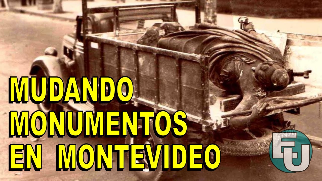 Mudando Monumentos en Montevideo #Uruguay #estatuas #traslado