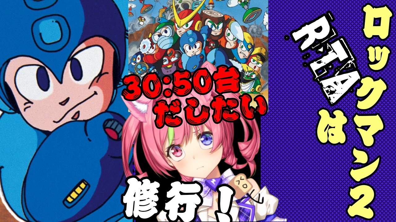 【ロックマン】2で30:50台をだしたい！　MEGAMAN2 RUN for 30:50's