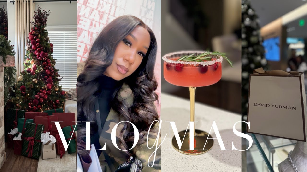 VLOGMAS |  CHRISTMAS SHOPPING, SPOILING EACH OTHER, WRAPPING GIFTS, NEW NAILS, MINI HAUL + MORE