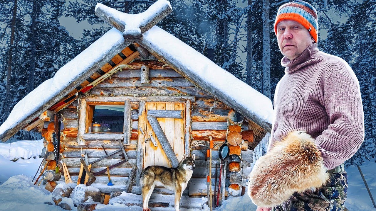 изба тебе в помощь, задубел, но не замёрз , повезло, быт в тайге.