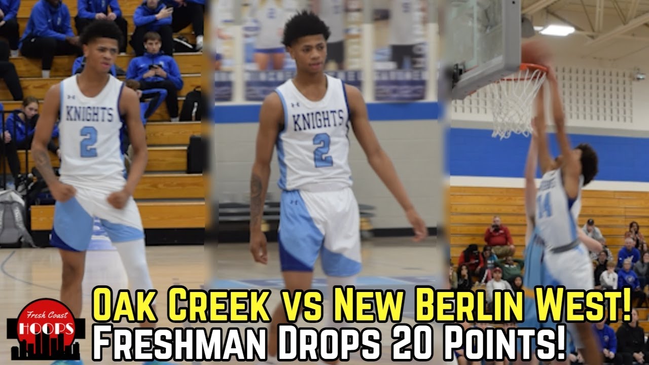 Deuce Burkes Drops 20 In Freshman Debut! Oak Creek vs New Berlin West
