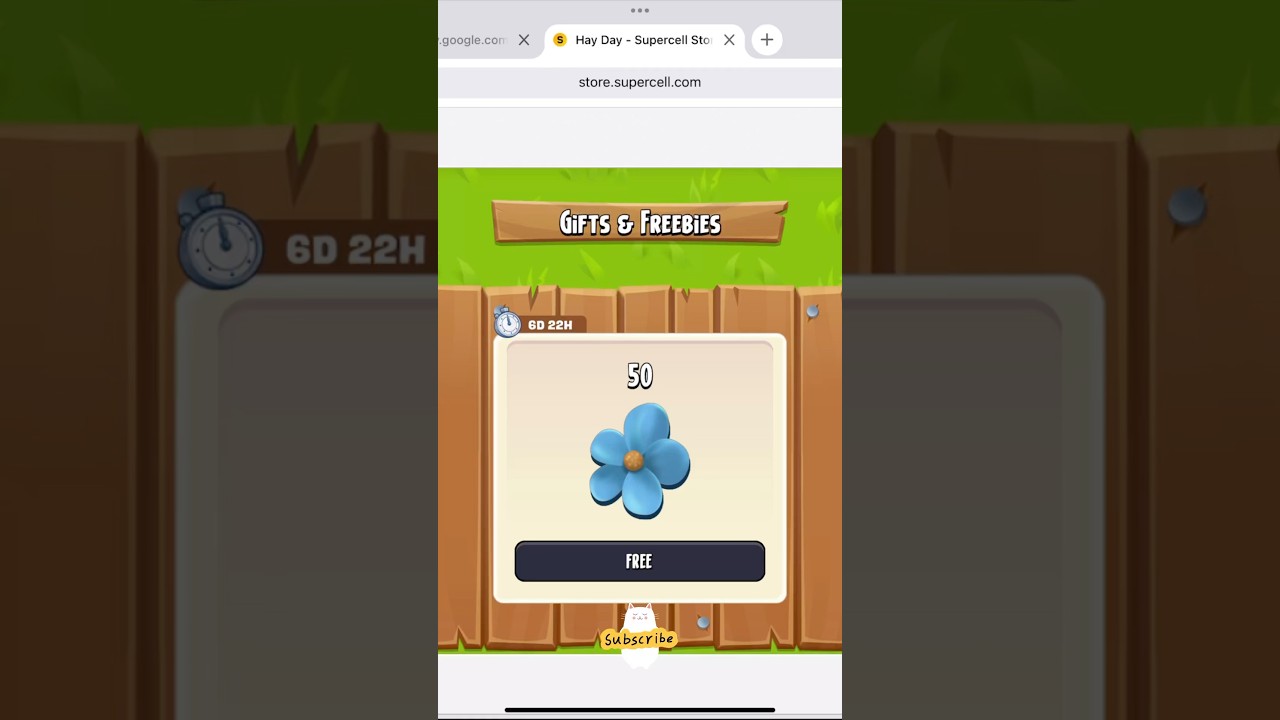 Claim FREE blue flowers from the SUPERCELL STORE now!!  #hayday #haydayevents