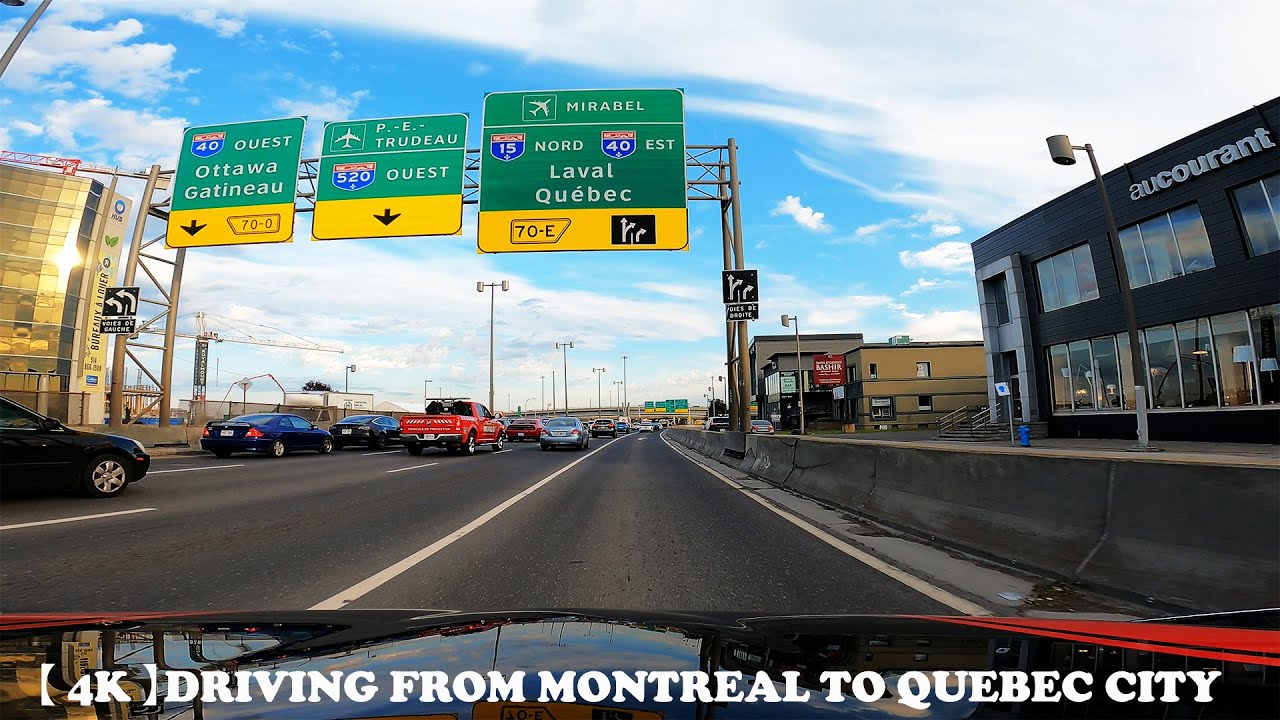 【 4K 】Driving From Montreal to Quebec City on Autoroute 40