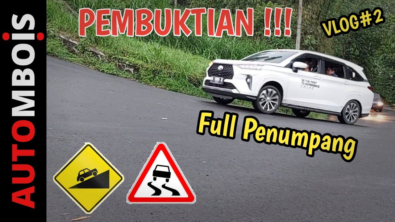 PERTAMA !!! Test Drive Toyota Veloz 2022 full 7 Penumpang di Tanjakan jalan licin