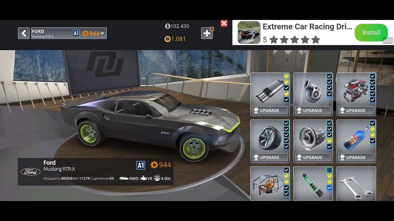 Настройки Ford Mustang RTR-X #nitronation #Ford #Mustang #rtr-x