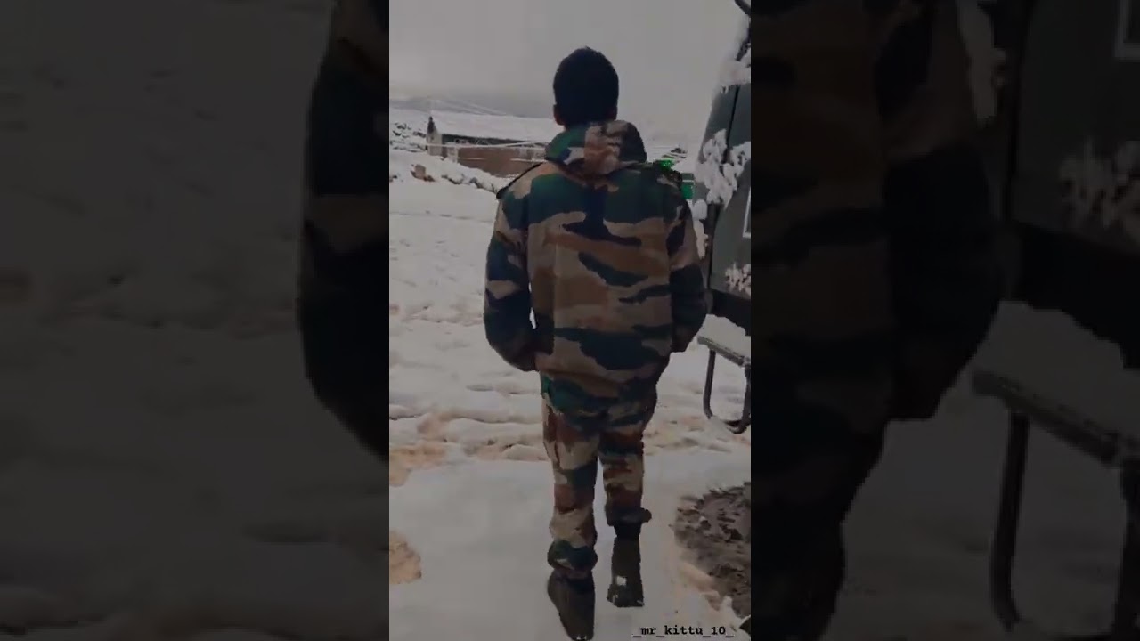 indian army soldier duty leh ladakh -35&deg; 🇨🇮🇨🇮#trending #armyloverstatus #army #armylife